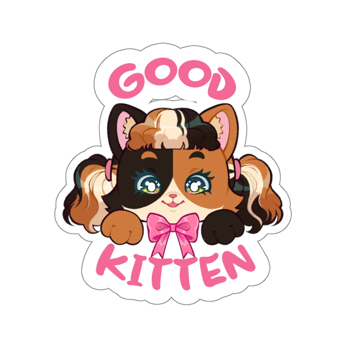 Cute Cat Stickers | Laptop Vinyle Stickers | Crinkle Kit