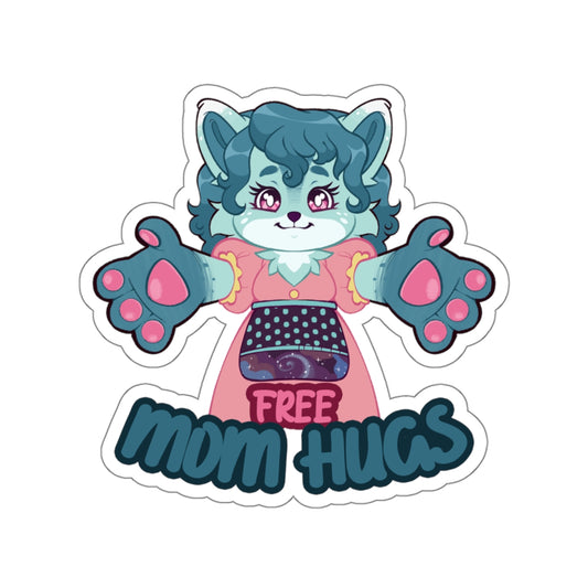 Removable Vinyl Sticker | Free Mom Hugs Sticker | Crinkle Kit