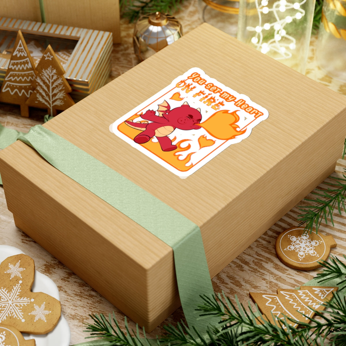 ABDL Pride Decal | You Set My Heart On Fire Sticker | Crinkle Kit