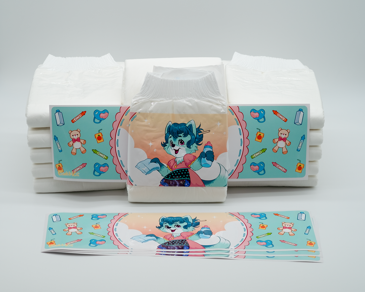 Comet Caregiver Diaper Panel Sticker