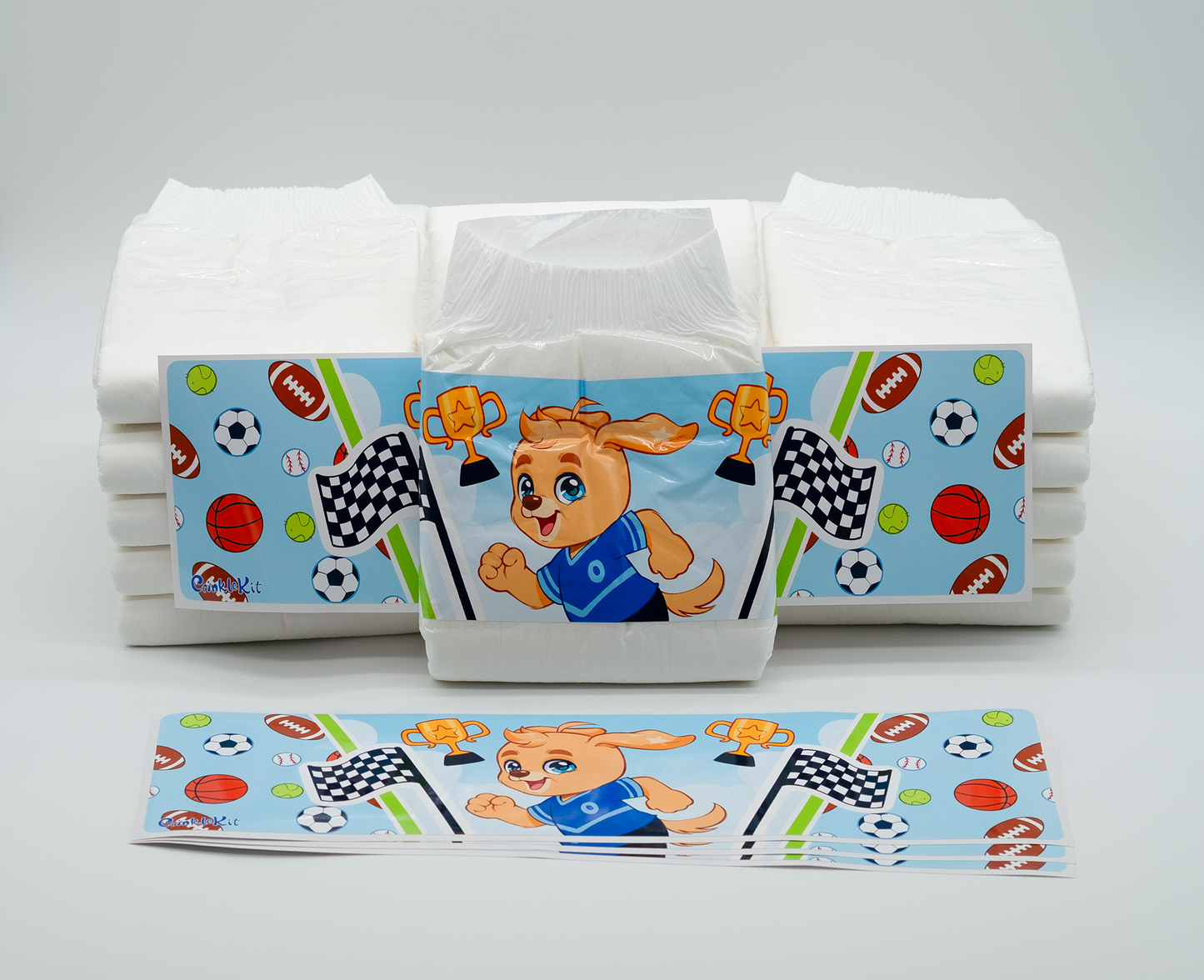 Orbit Sporty Diaper Panel Sticker