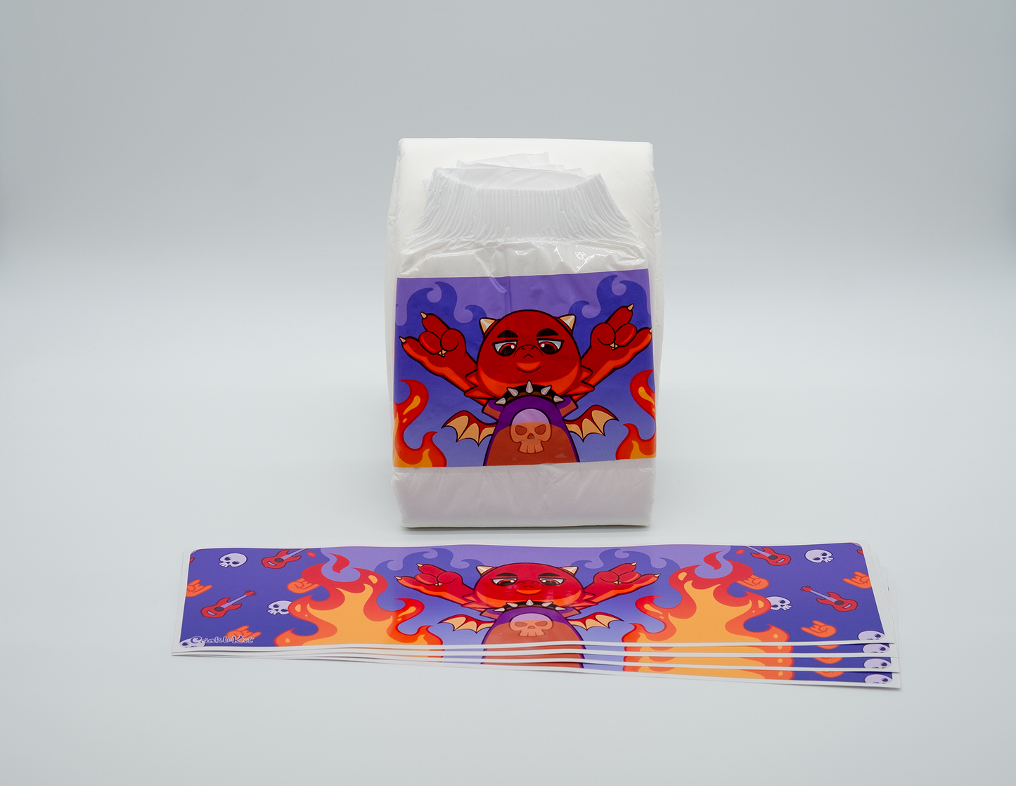 Scorcher Punk Rock Diaper Panel Sticker