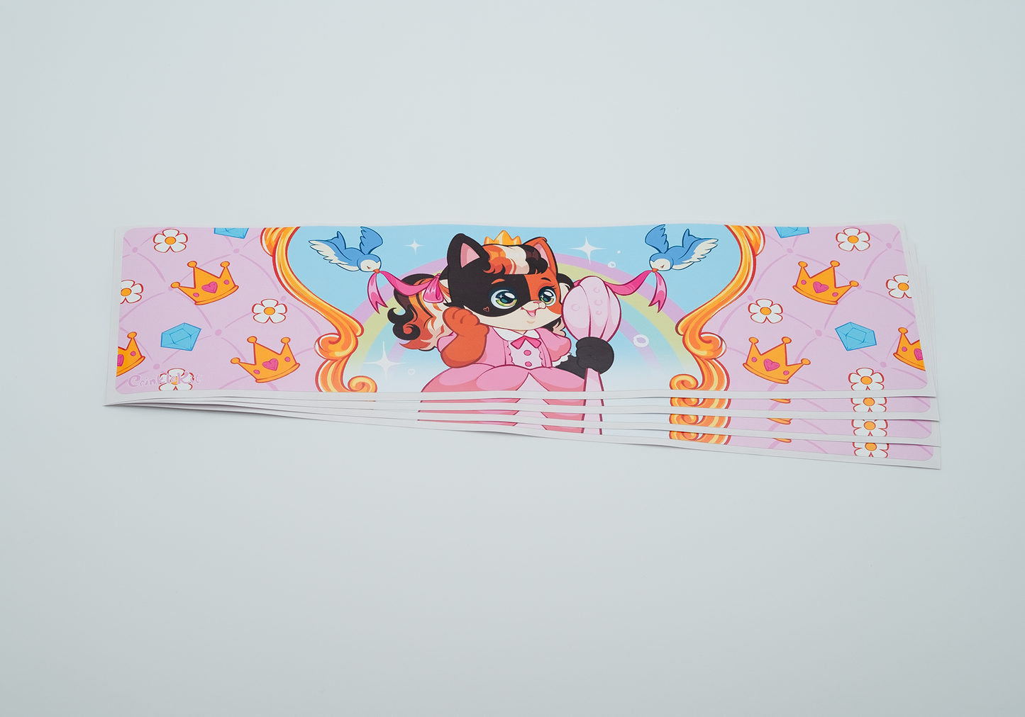 Clover Pretty Princess Diaper Panel Sticker