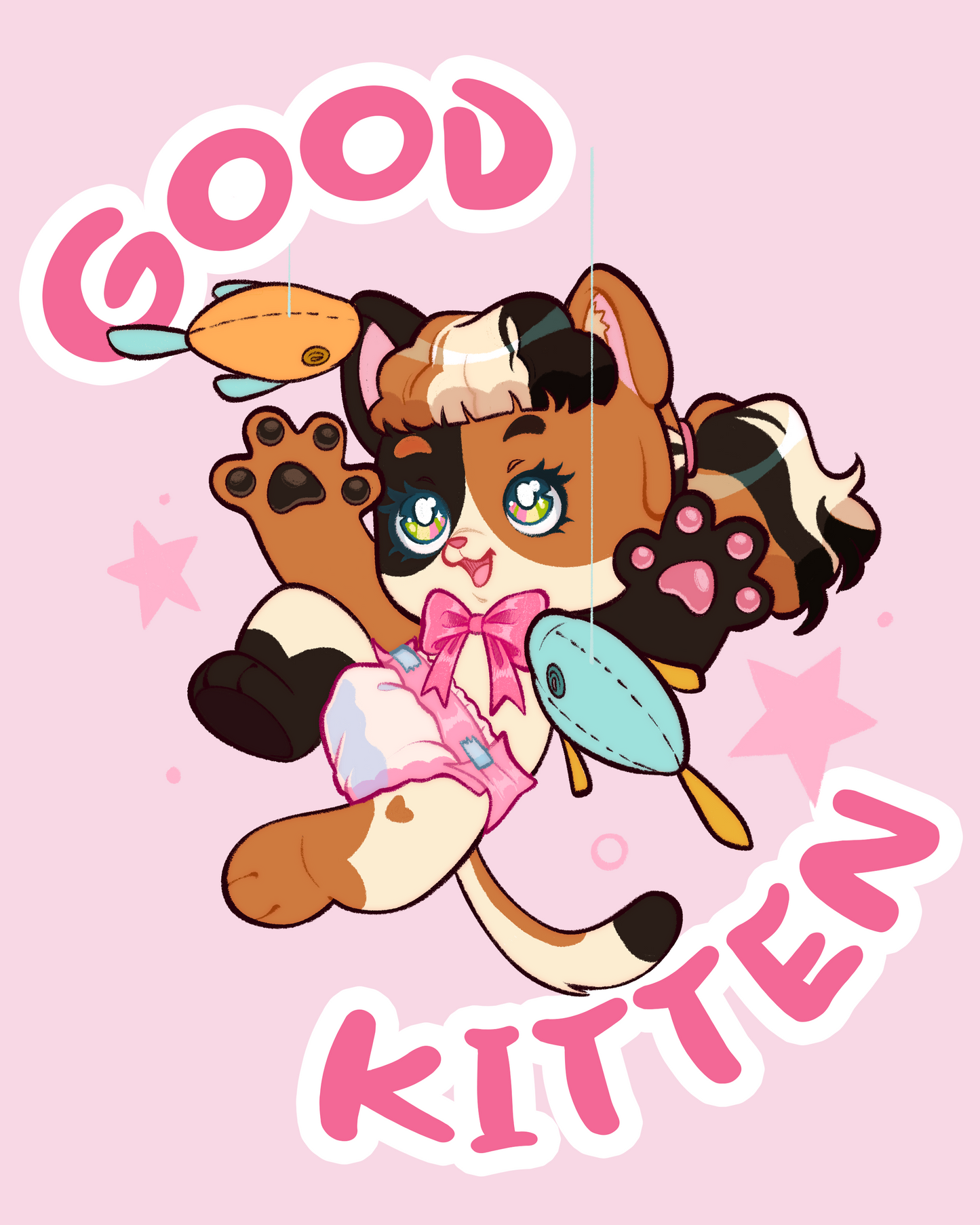 Good Kitten Full Body Poster