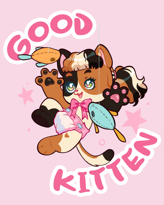 Good Kitten Full Body Poster