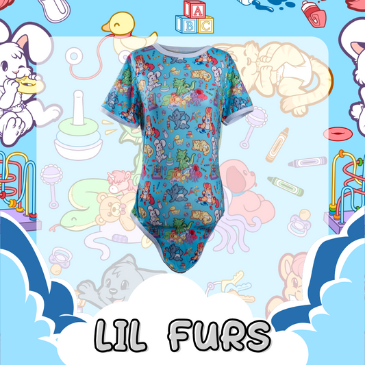 BabyFur ABDL Onesie | Lil Furs Onesie | Crinkle Kit