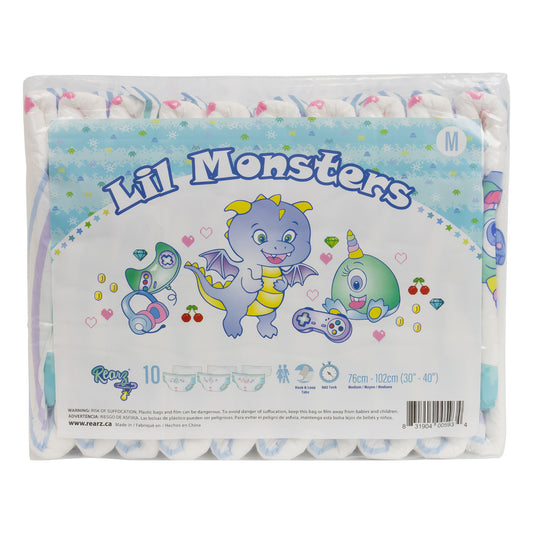 Rearz NEW Lil Monsters Gamer Adult Diapers