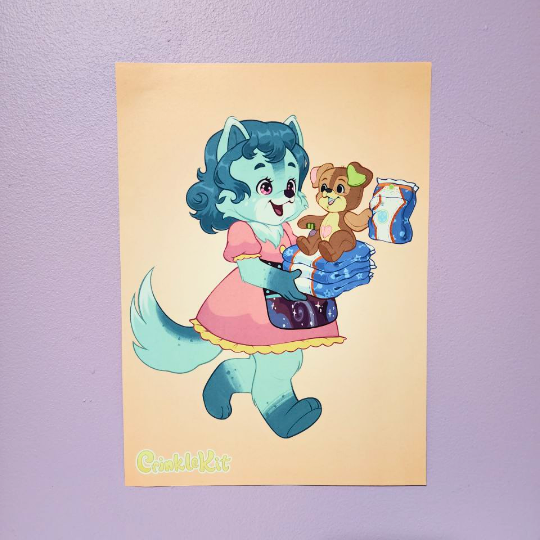 Comet's Little Helper 8" x 11" Poster