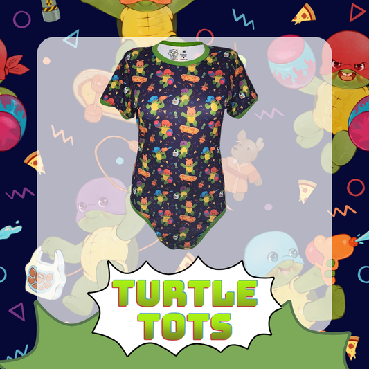 Cozy ABDL Onesie for Adults | Turtle Tots Onesie | Crinkle Kit