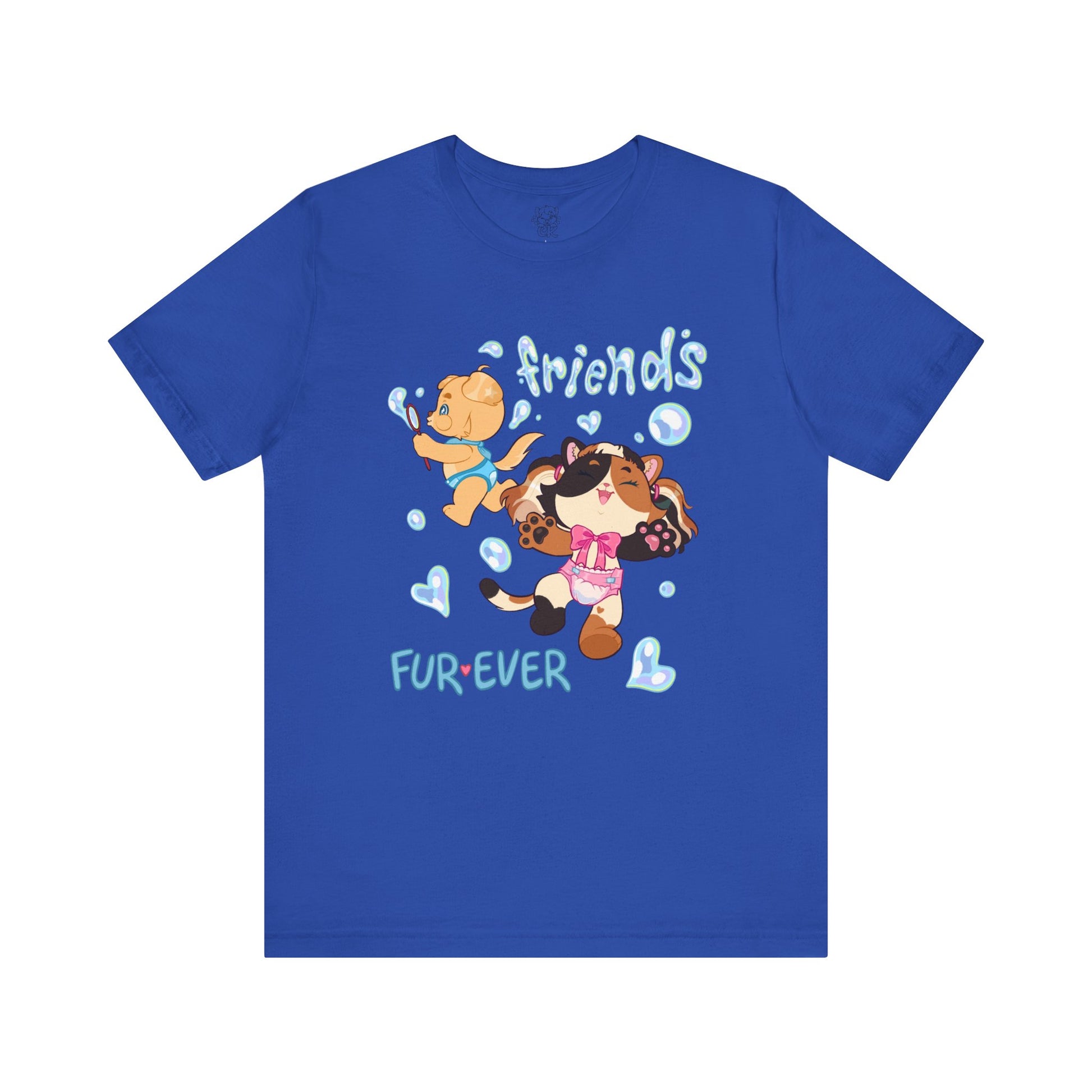 ABDL Short Sleeve Tee | Fur Ever Friends T-Shirt | Crinkle Kit