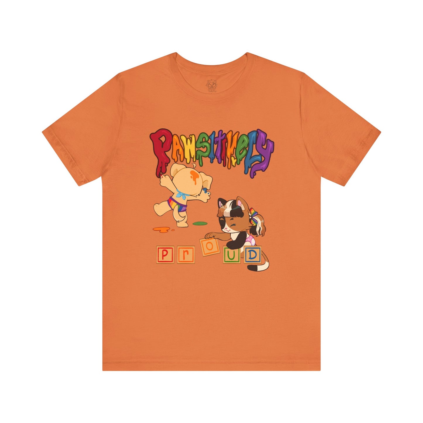 ABDL Short Sleeve Tee | Pawsitively Proud T-Shirt | Crinkle Kit