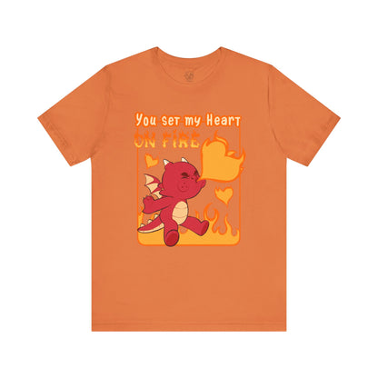 You Set My Heart On Fire T-Shirt | ABDL Graphic Tee | Crinkle Kit