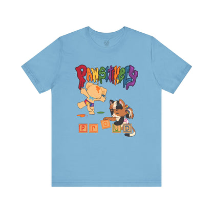 ABDL Short Sleeve Tee | Pawsitively Proud T-Shirt | Crinkle Kit