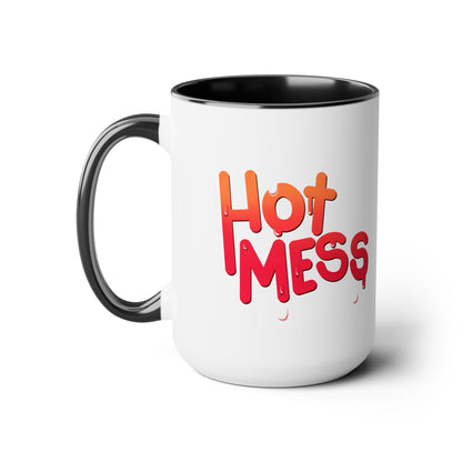 Hot Mess Coffee Mug | 15oz Coffee Mug | Crinkle Kit