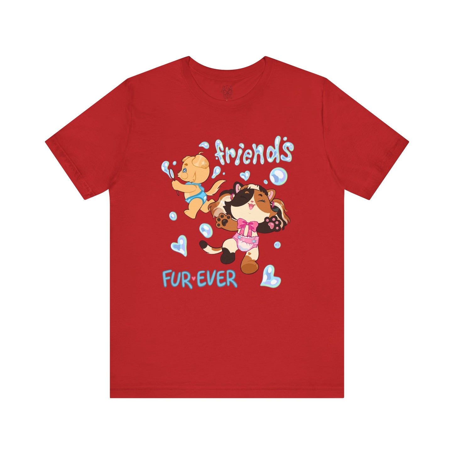 ABDL Short Sleeve Tee | Fur Ever Friends T-Shirt | Crinkle Kit