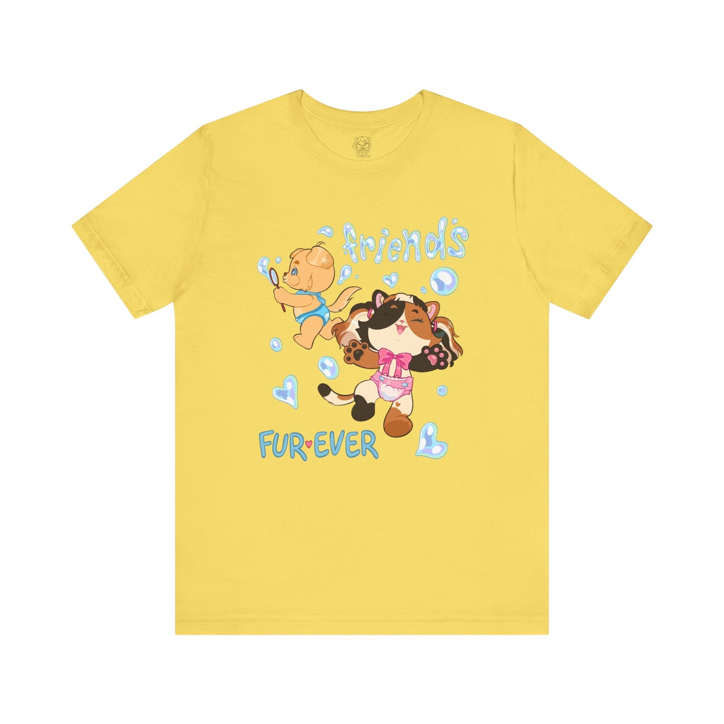 ABDL Short Sleeve Tee | Fur Ever Friends T-Shirt | Crinkle Kit