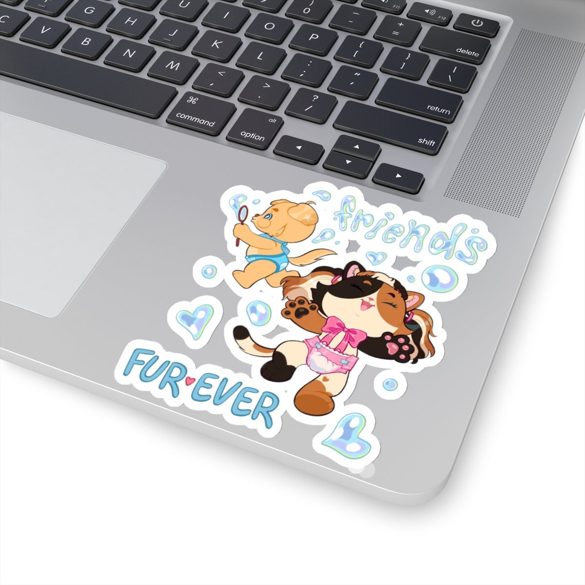 Fur Ever Friends Stickers | Glossy Vinyl Stickers | Crinkle Kit