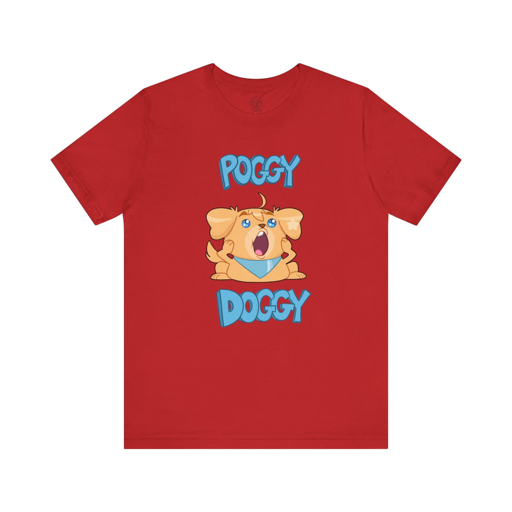 Playful Poggy Doggy T-Shirt | Unisex Cotton T-Shirt | Crinkle Kit