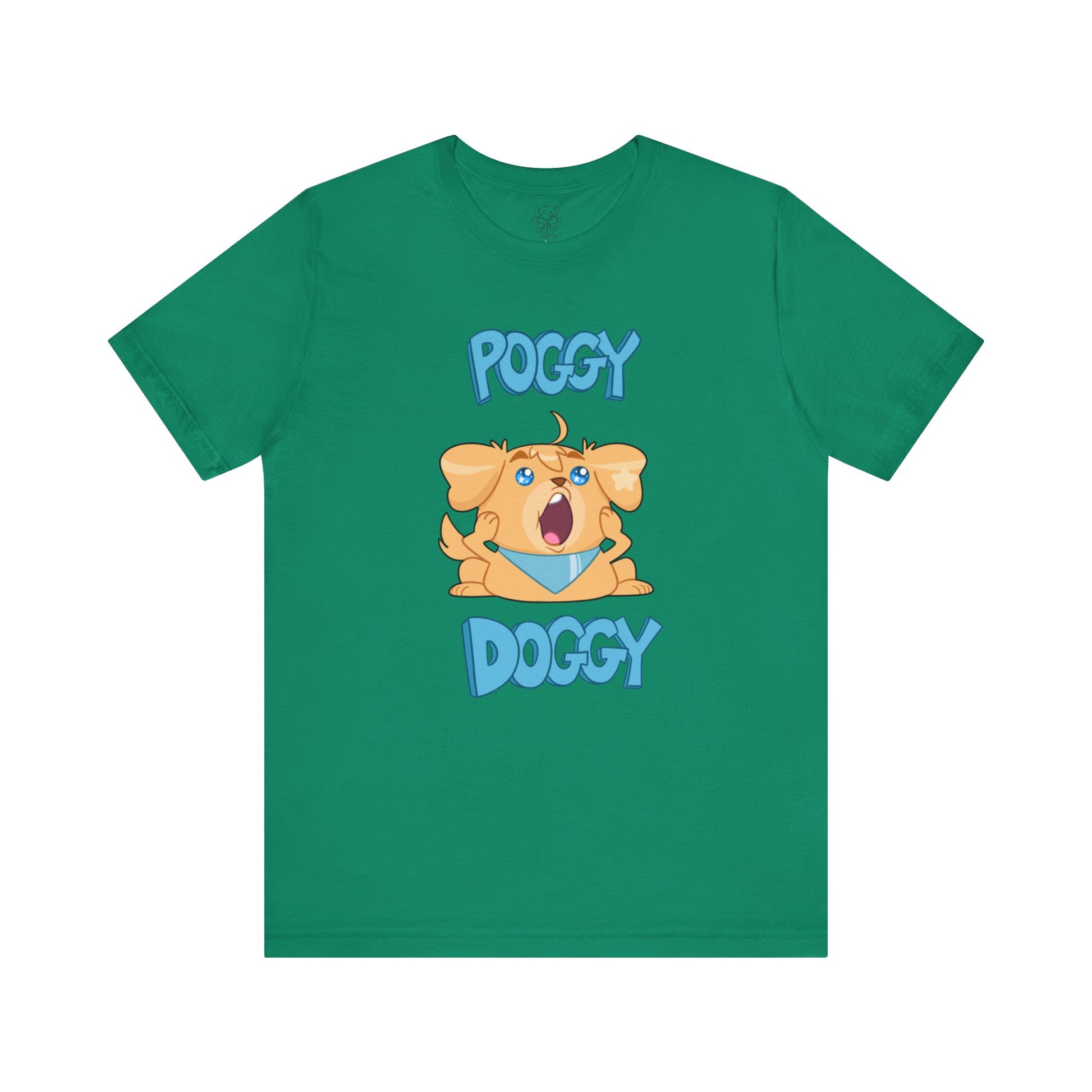 Playful Poggy Doggy T-Shirt | Unisex Cotton T-Shirt | Crinkle Kit