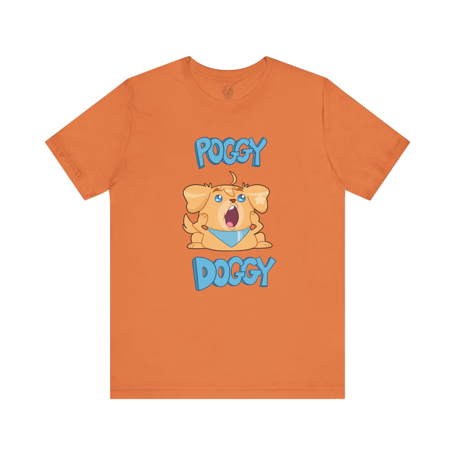 Playful Poggy Doggy T-Shirt | Unisex Cotton T-Shirt | Crinkle Kit