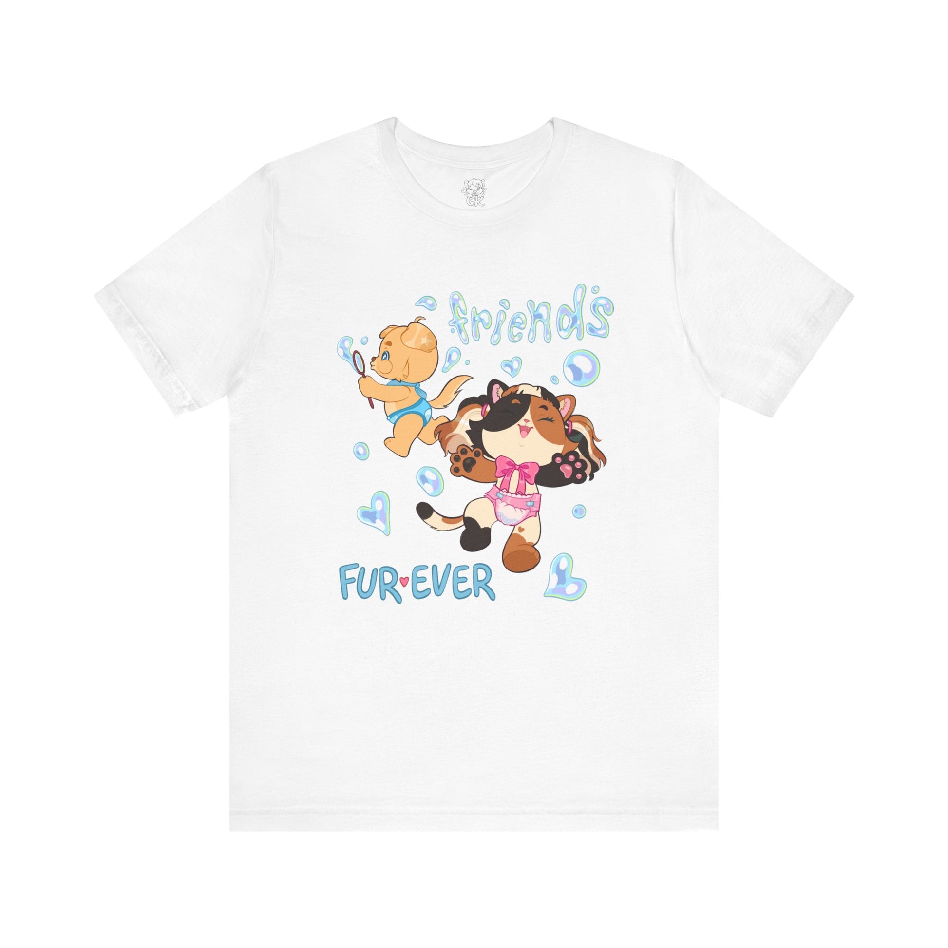 ABDL Short Sleeve Tee | Fur Ever Friends T-Shirt | Crinkle Kit