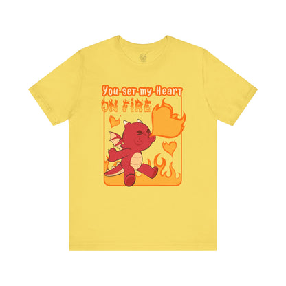 You Set My Heart On Fire T-Shirt | ABDL Graphic Tee | Crinkle Kit