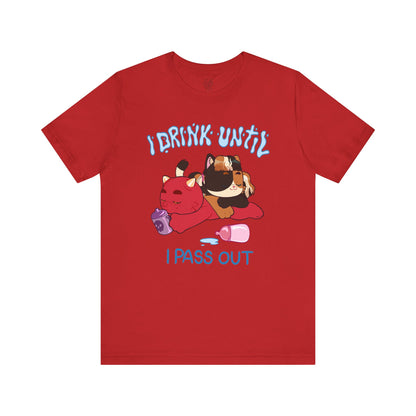 ABDL Unisex T-Shirts | I Drink Until I Pass Out T-shirt | Crinkle Kit