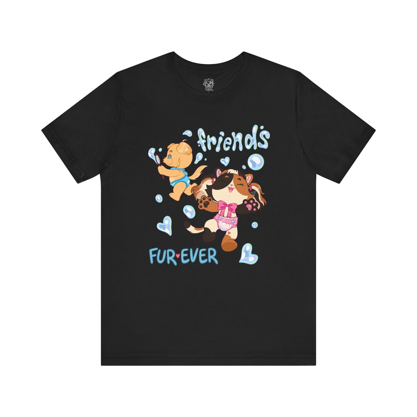 ABDL Short Sleeve Tee | Fur Ever Friends T-Shirt | Crinkle Kit