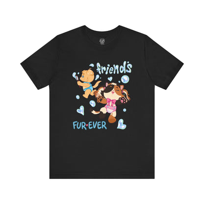 ABDL Short Sleeve Tee | Fur Ever Friends T-Shirt | Crinkle Kit