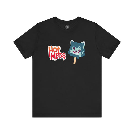 Hot Mess Unisex Tee | Cute Graphic Tees | Crinkle Kit