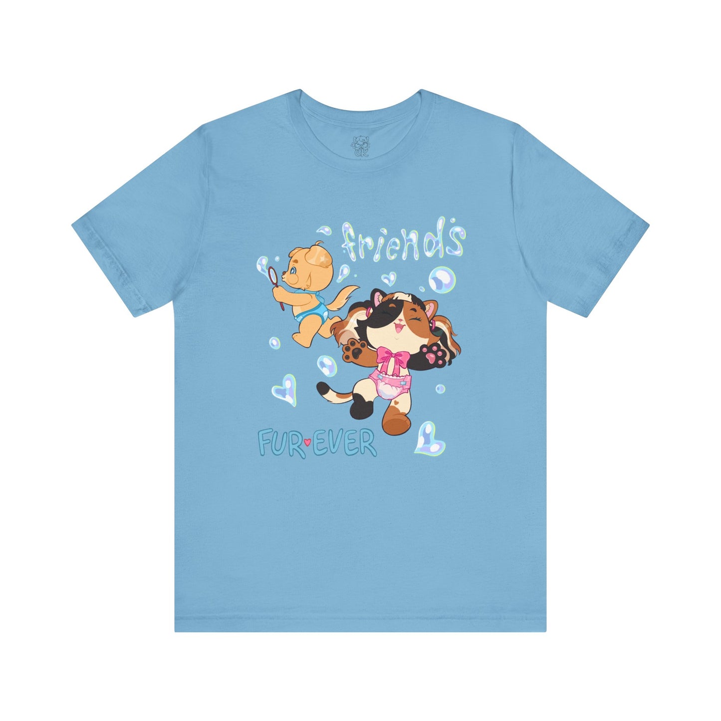 ABDL Short Sleeve Tee | Fur Ever Friends T-Shirt | Crinkle Kit