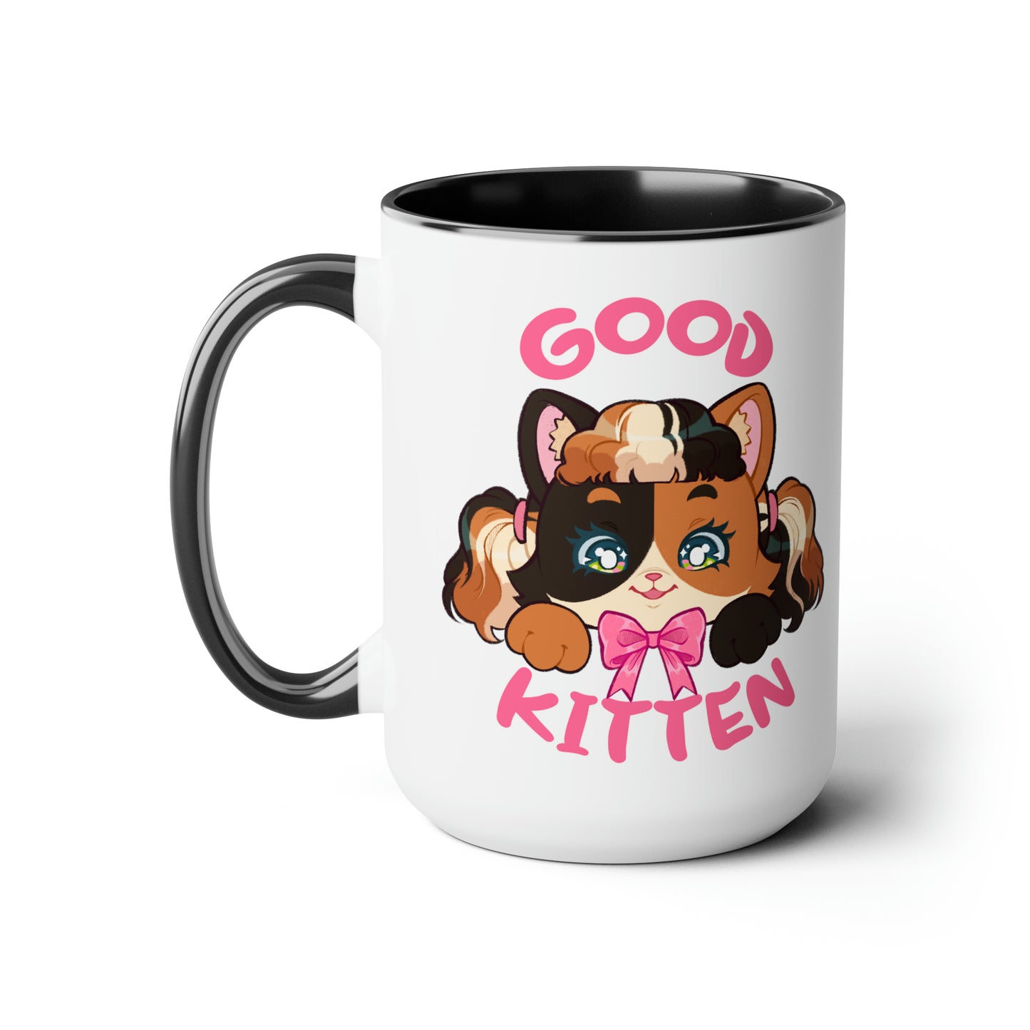 Good Kitten Two-Tone Mugs, 15oz
