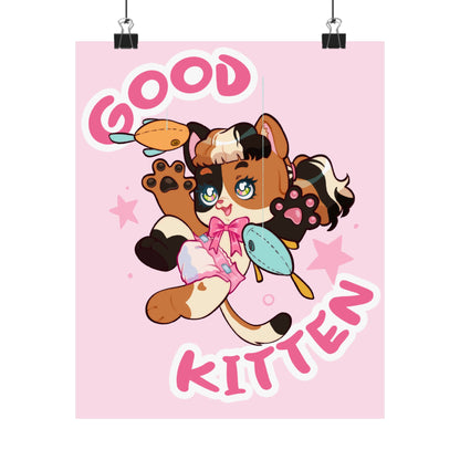 Cute Kitten Posters | Playful Matte Posters | Crinkle Kit