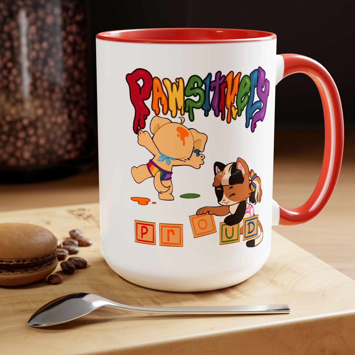 Pawsitively Proud Mugs | ABDL-Themed Coffee Mugs | Crinkle Kit