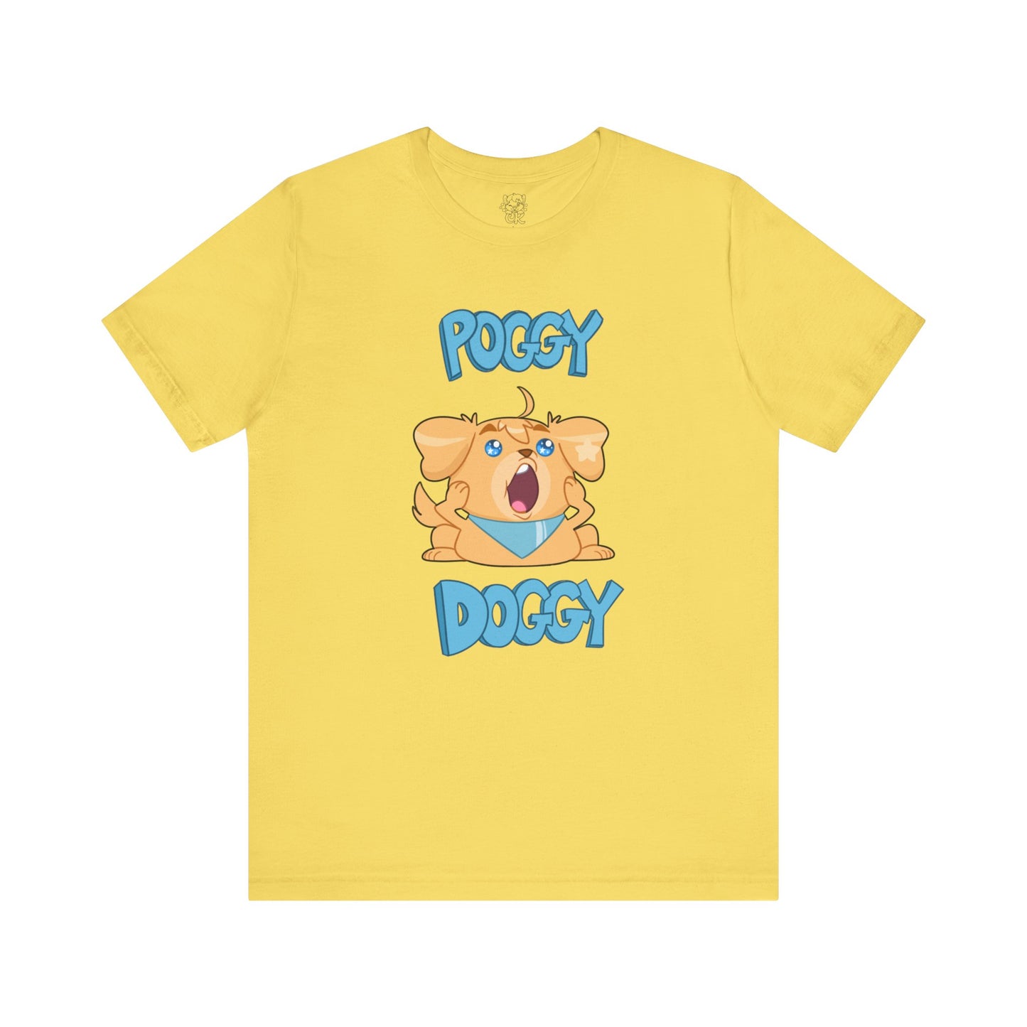 Playful Poggy Doggy T-Shirt | Unisex Cotton T-Shirt | Crinkle Kit