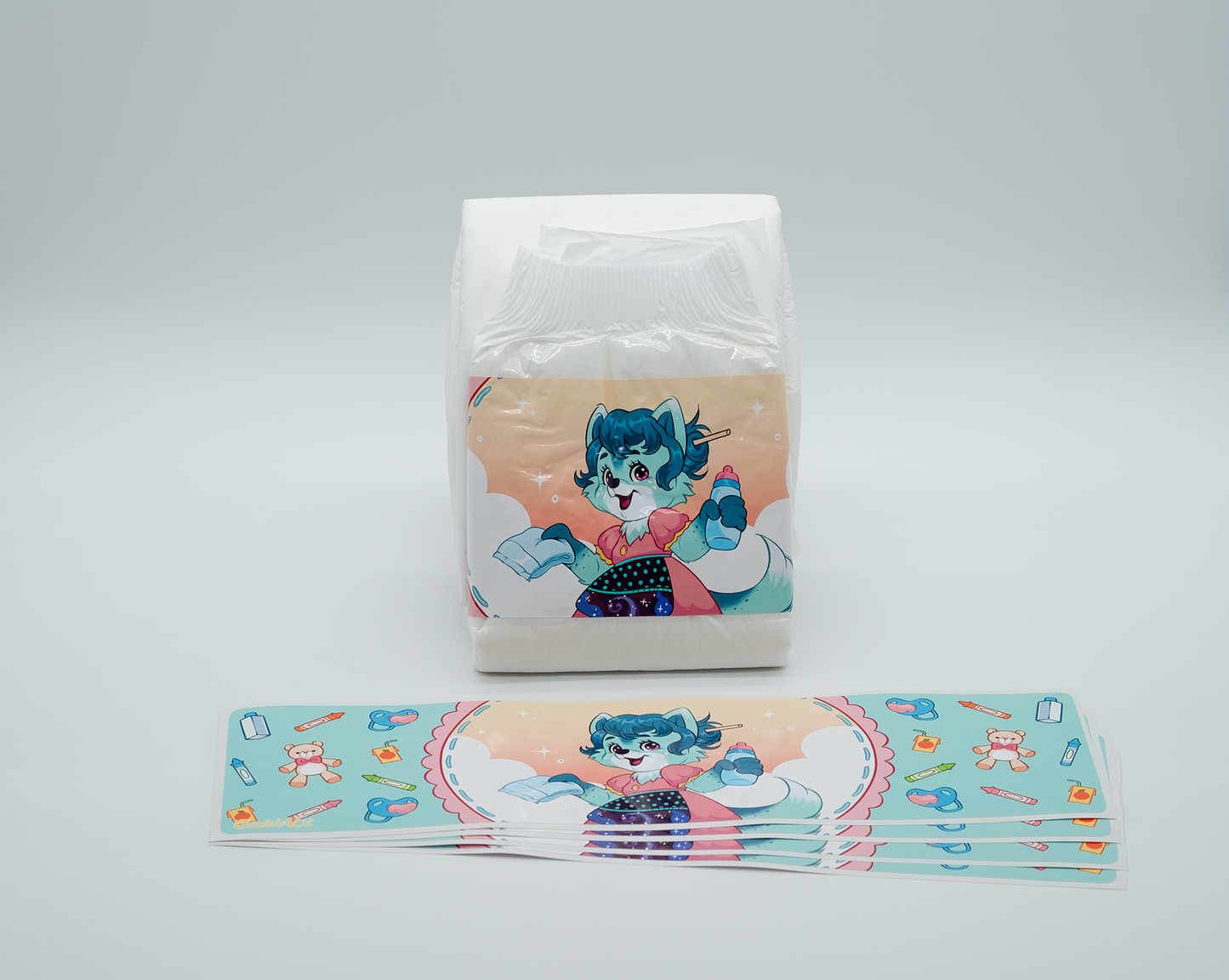 Comet Caregiver Diaper Panel Sticker