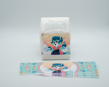 Comet Caregiver Diaper Panel Sticker