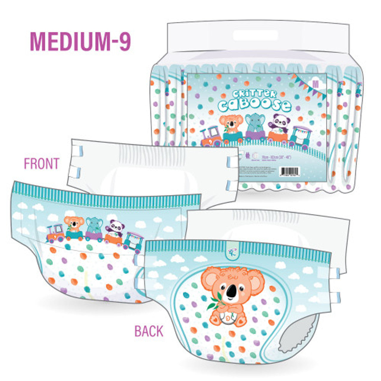 Rearz Mega Critter Caboose Adult Diapers